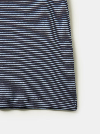 Classic Stripe Tee (Charcoal)
