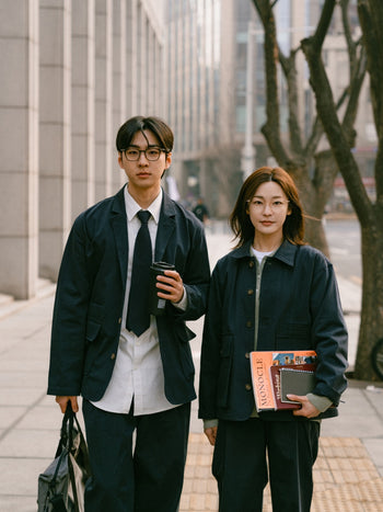25ss City Worker Club Jacket - Soft Navy | A1 (M)