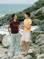 Sea&Sun Washed Pin-tuck Shorts (Ecru)