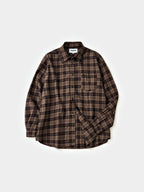 Soft Flannel Shirts (Check Brown)