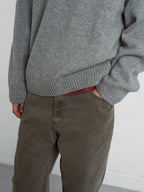 Coloured Denim Pants (Khaki)