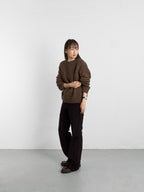 Shaggy Dog Round Knit (Brown)