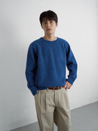 Shaggy Dog Round Knit (Blue)