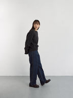 Shaggy Dog Round Knit (Charcoal)