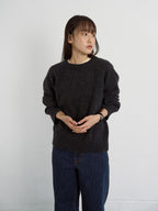 Shaggy Dog Round Knit (Charcoal)