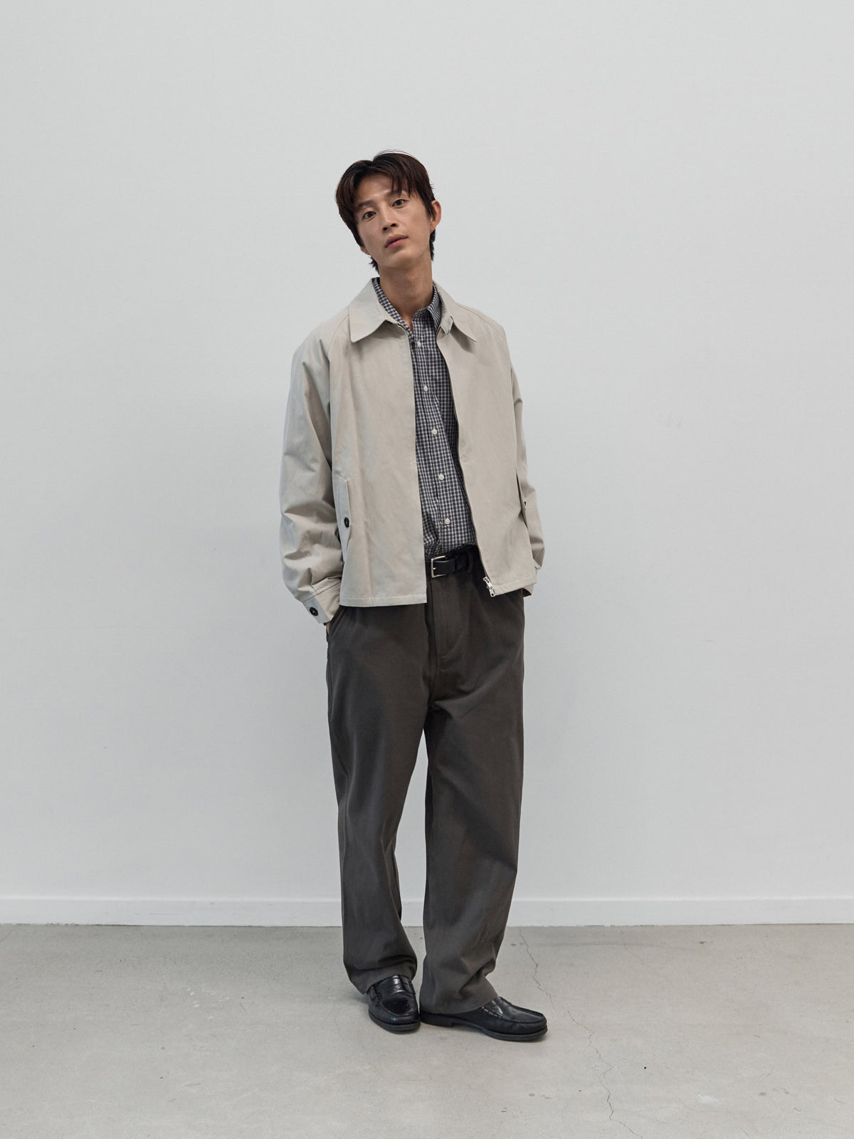 Everyday Classic Check Shirts (Navy)