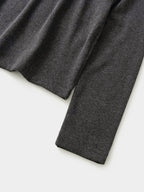 Mellow Slim Long Sleeves T-Shirt (Charcoal)