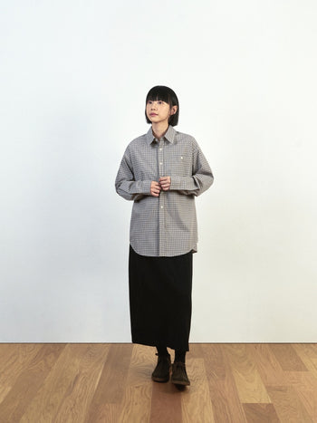 (W)Belted Flow Maxi Skirt (Charcoal)