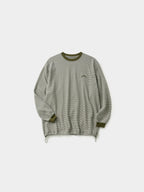 Double Stripe String Tee (Khaki)