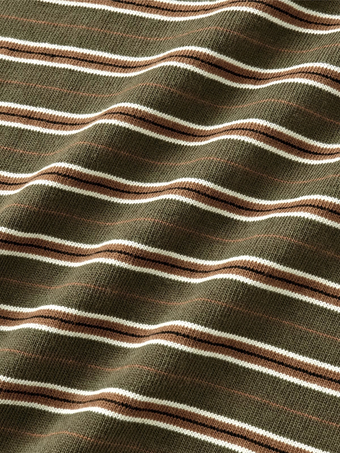 Stripe Long Sleeve Tee (Stripe Khaki)