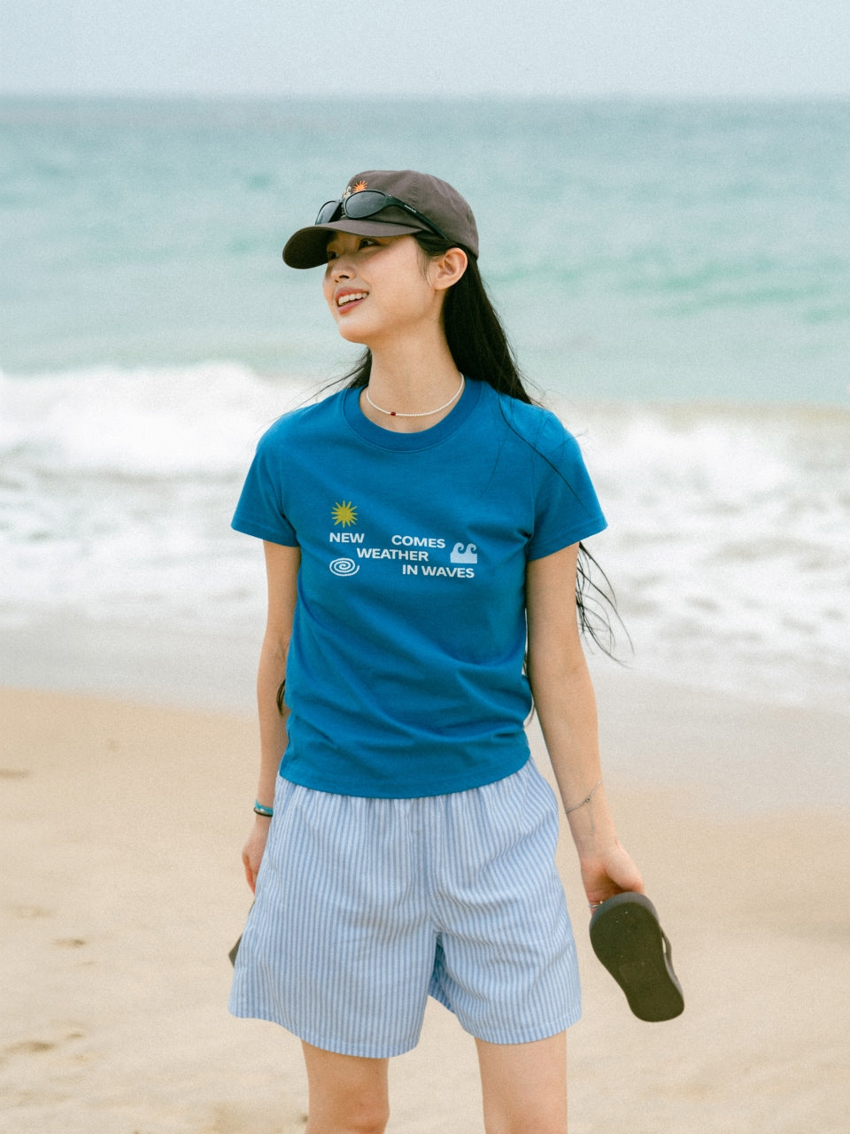 Easy Banding Shorts (Stripe Blue)