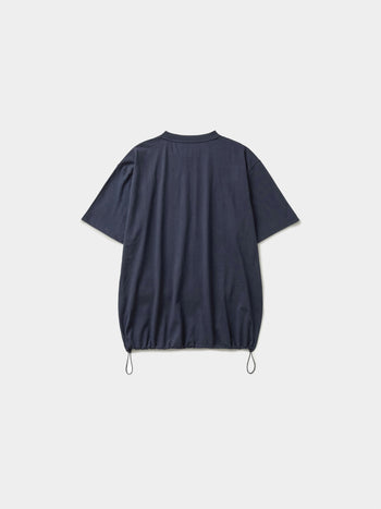 Relaxed Half String Tee (Navy)