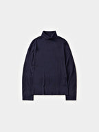 Essential Mock Neck Tee (Navy)