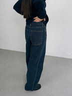One Washed Denim Pants (Denim Blue)