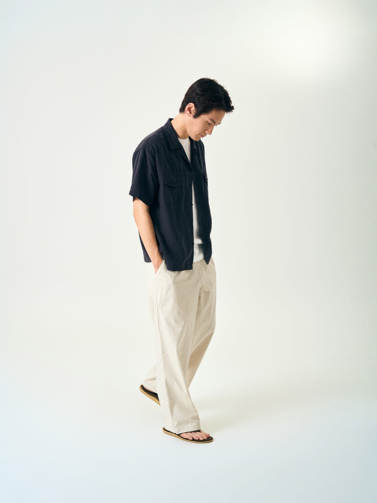 Light String Easy Pants (Beige)