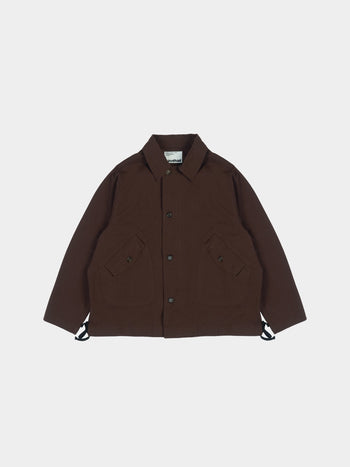 Washed Pocket Utility Jacket (Brown)