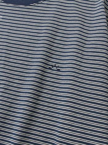Relaxed Half Stripe String Tee (Stripe Navy)