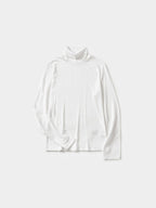 Essential Mock Neck Tee (Ivory)