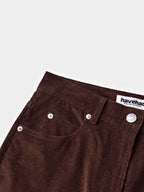 Flare Corduroy Pants (Brown)