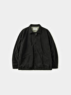 Two-tone Strap Fleece Jacket (Black)