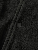 Two-tone Strap Fleece Jacket (Black)