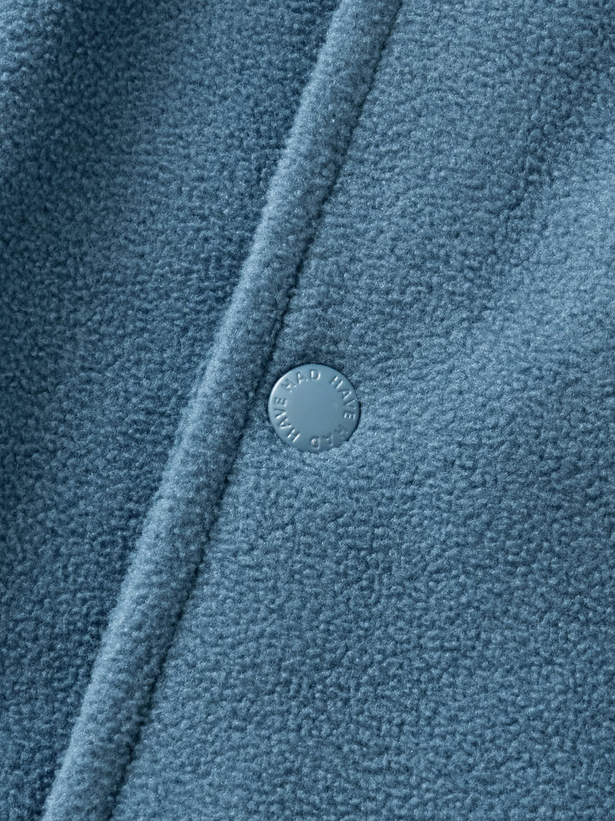 Two-tone Strap Fleece Jacket (Blue)