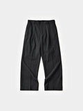 City Light Wool Pin-tuck Trouser (Black)