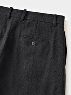 City Light Wool Pin-tuck Trouser (Black)