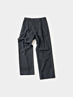 City Light Wool Pin-tuck Trouser (Charcoal)