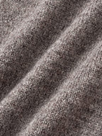 Shaggy Dog Collar Knit (Ash Brown)