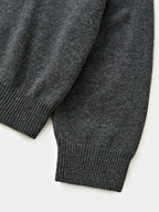 Shaggy Dog Collar Knit (Charcoal)