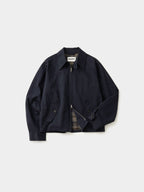 Glen Cotton Drizzler Jacket (Navy)