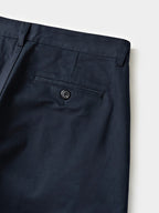 Everyday Pin-tuck Chino Pants (Navy)