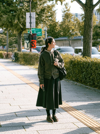 Light Wholegarments Cardigan (Deep Khaki)