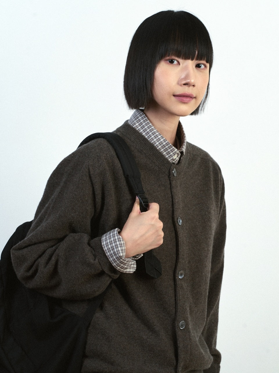 Light Wholegarments Cardigan (Brown)