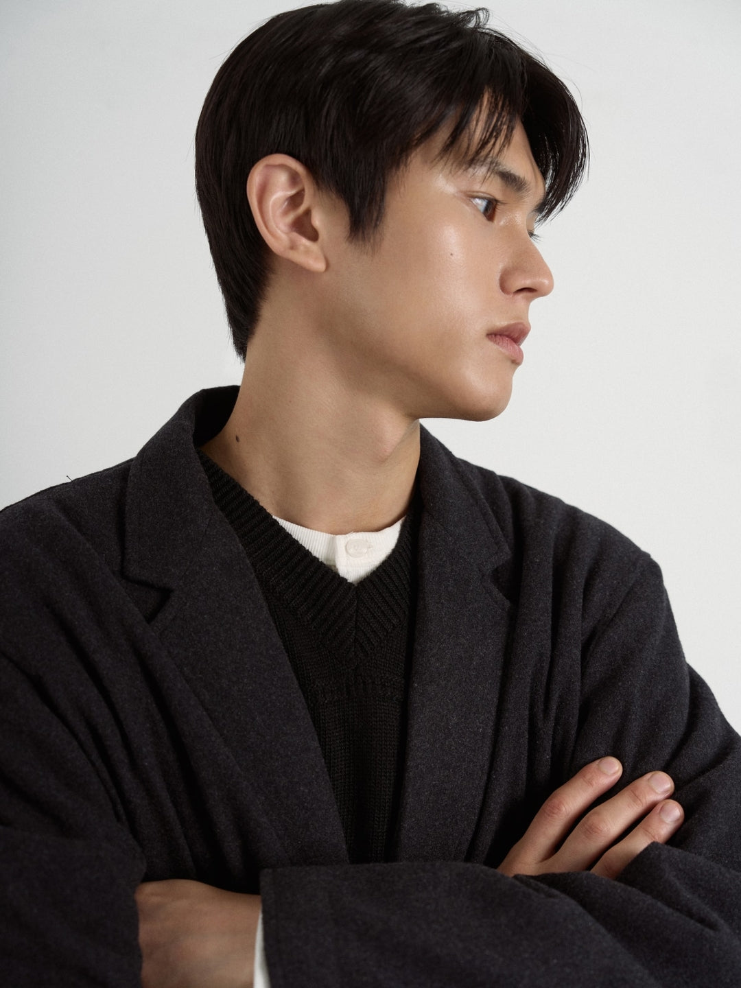 City Light Wool Club Jacket (Charcoal)