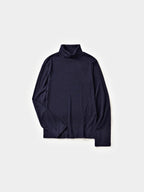 Essential Mock Neck Tee (Navy)