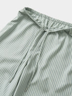 Easy Stripe Banding Pants (Stripe Olive)