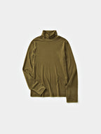 Essential Mock Neck Tee (Khaki)