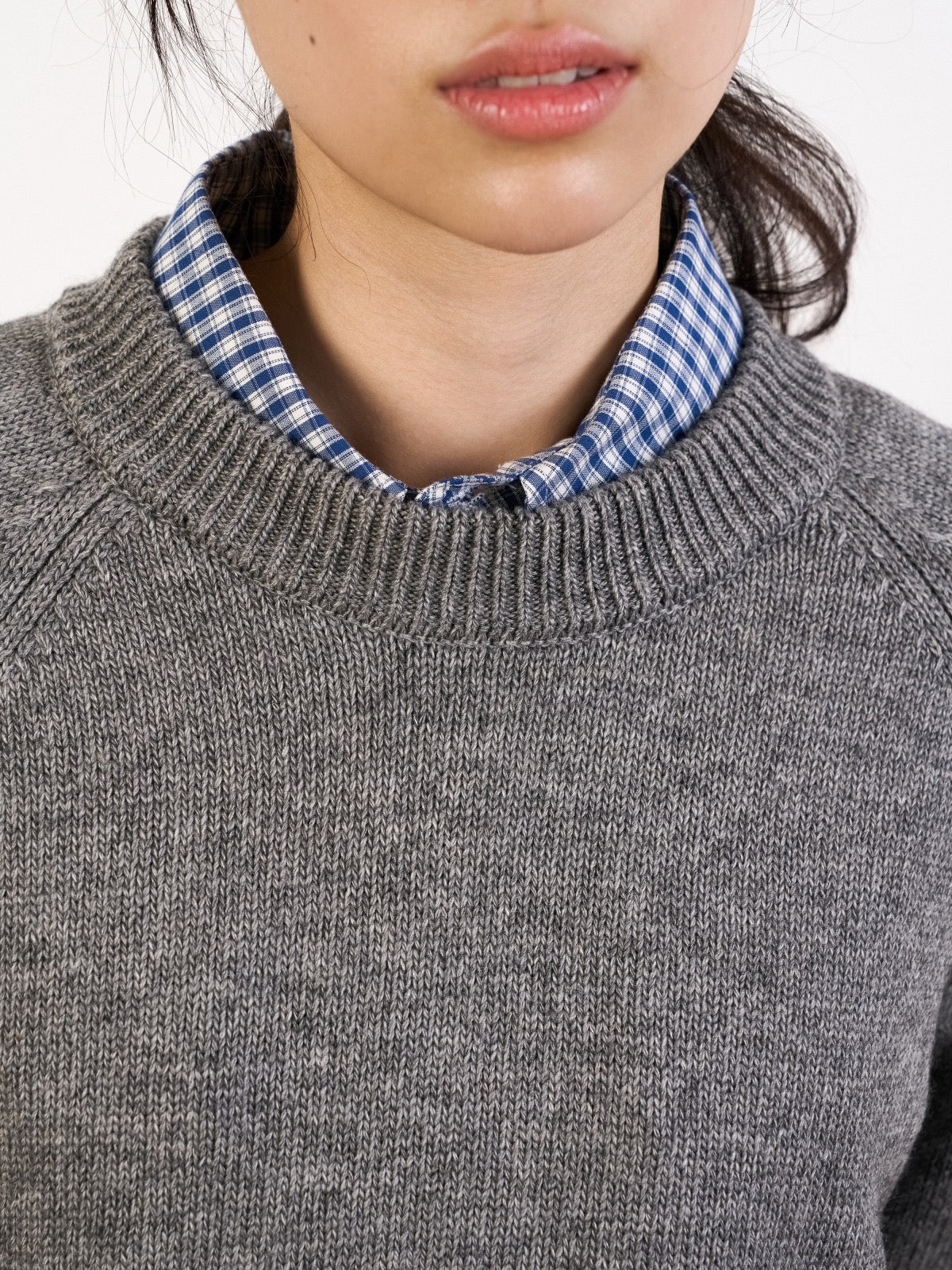 Yak Wool Crewneck Sweater (Gray)