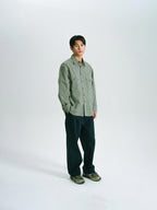 Classic Check Western Shirts (Olive Green)