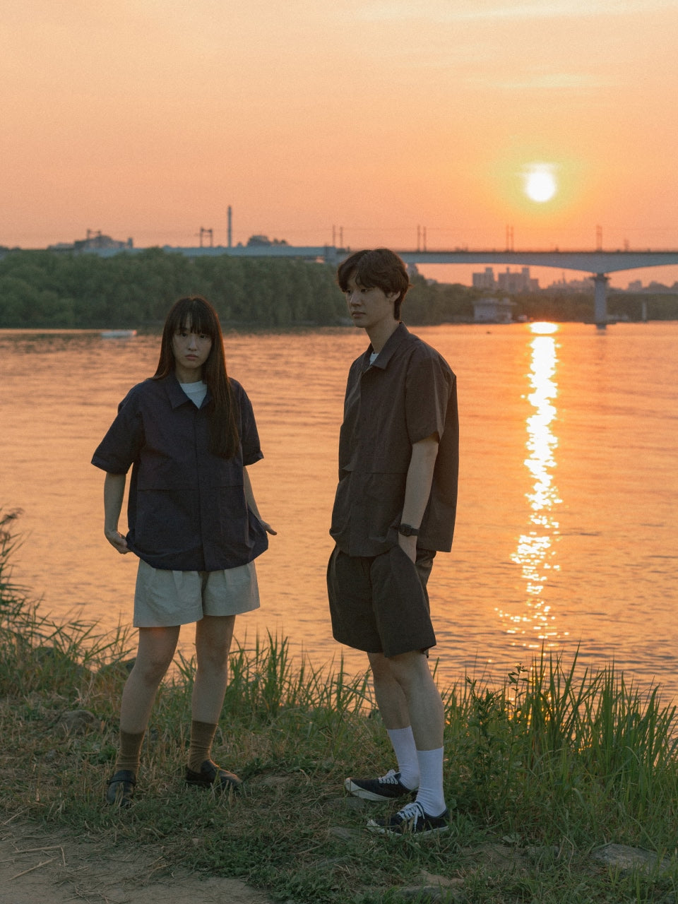 City Summer Light Banding Shorts (Navy)