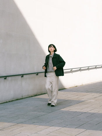 City Worker Pin-tuck Trouser (Black)