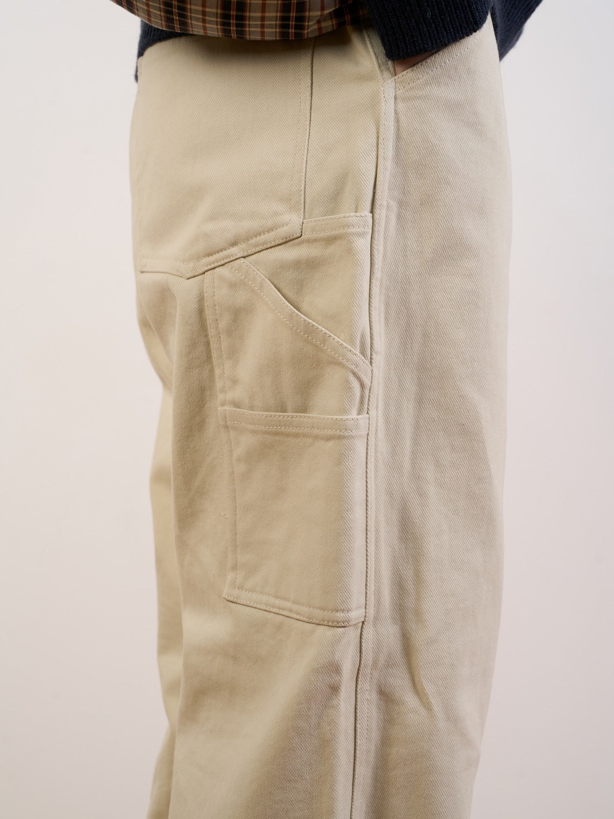 Heavy Cotton Carpenter Pants (Khaki)