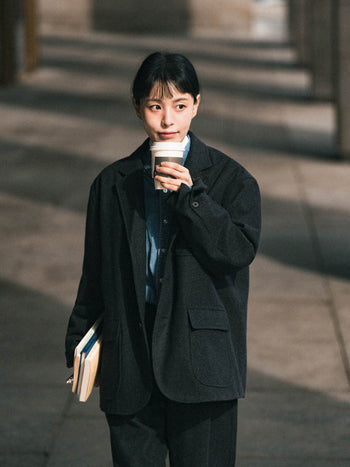 City Wool Club Jacket (Charcoal)