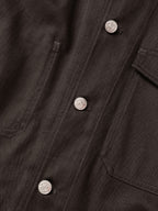 Twill Cotton Chore Jacket (Charcoal)