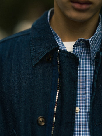Washed Pocket Utility Jacket (Denim Blue)
