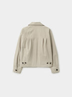 Glen Cotton Drizzler Jacket (Beige)