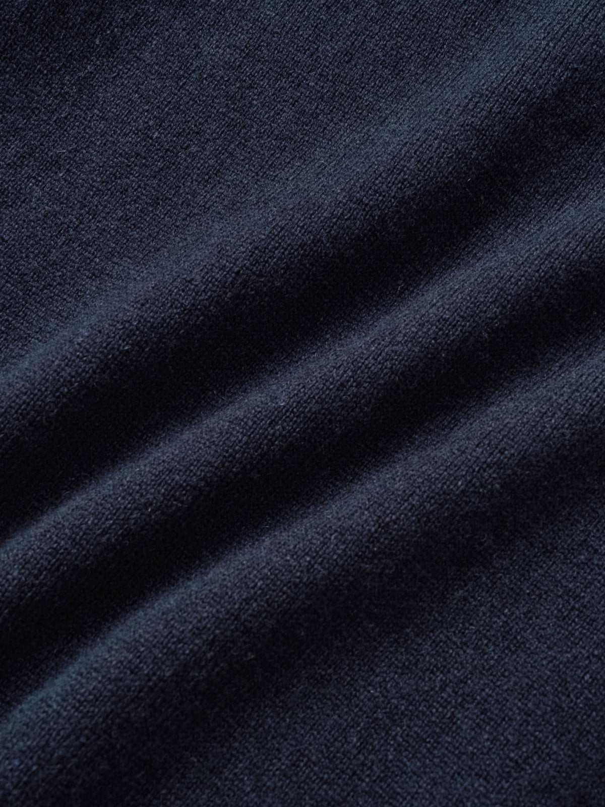 Layered Wool Crew Knit (Navy-Ivory)