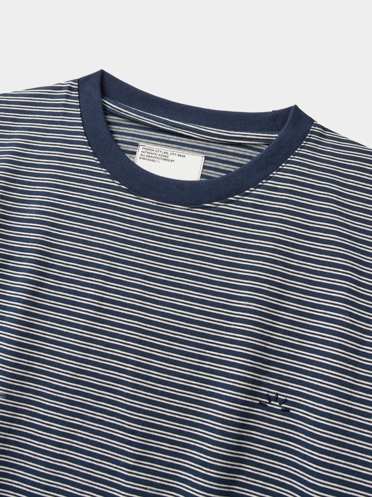 Relaxed Half Stripe String Tee (Stripe Navy)